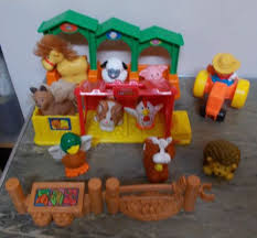 Fisher Price Little People Coop Stable Farm Animals Llama Hedgehog Farm Lot