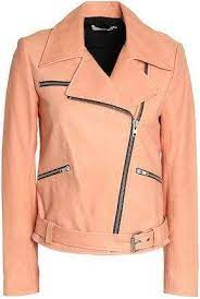 A L C Leather Biker Jacket Pink Jackets Clothes Fashion Clothes Women