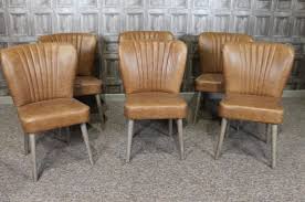 Retro Style Dining Chairs Tan Leather Dining Chairs Vintage Style Leather Dining Chairs Tanned Leather Dining Chairs Dining Chairs