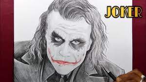 Drawing Joker From The Dark Knight Rises - Youtube