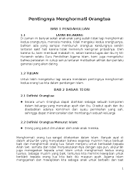 Rasulullah shallallahu 'alaihi wa sallam bersabda pentingnya hormat dan patuh kepada orang tua, termasuk guru sangatlah ditekankan dalam islam. Doc Makalah Pentingnya Menghormati Orangtua Jad Ramadhan Setiady Academia Edu