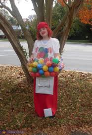 Make a simple working gumball machine with things you probably have laying around your house. Diy Gumball Machine Halloween Costume