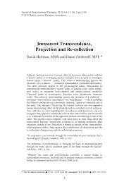 Transcendence definition in english dictionary, transcendence meaning, synonyms, see also 'transcendency',transcendent',transcend',transcendentness'. Pdf Immanent Transcendence Projection And Re Collection