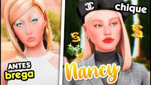 TRANSFORMEI A CAFONA NANCY QUERO-TUDO-QUE-É-SEU EM UMA VERDADEIRA  MILIONÁRIA l The Sims 4 Makeover