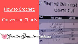 yarn weight and hook size conversion chart reference guidelines plus sizing charts