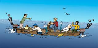 In a similar situation, in the same position. Same Boat Von Ryannore Politik Cartoon Toonpool