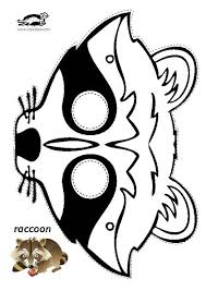 Raccoon Mask Printable Animal Masks Animal Mask Templates Printable Masks