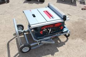 Bosch Ts3000 Table Saw On Folding Stand Works Table Saw Bosch Fold