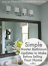 Timeless black and white main bathroom makeover 17 photos. Simple Master Bathroom Updates To Make Before Selling The Cards We Drew