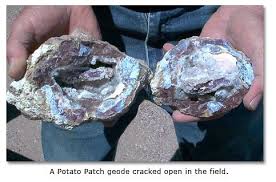 Potato Patch Thundereggs And Geodesin Wiley S Well Rockhound District In California Rock Hounding Rockhounding California Geode