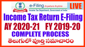 Filing electronically, and requesting direct deposit if you're expecting a refund, is the fastest, safest, and easiest way to file your return. How To File Income Tax Return Ay 2020 21 E Filing In Telugu Complete Information Youtube