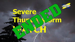 A severe thunderstorm watch issued for parts of north texas expired at 6 p.m. Update Severe Thunderstorm Watch Ended For The Parry Sound Region Radioworkz Parry Sound