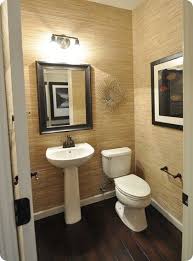 Bathroom Grasscloth Wallpaper Framed Mirror Powder Room Wallpaper Bathrooms Remodel Grasscloth Wallpaper
