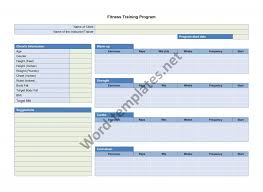 fitness plan template archives free