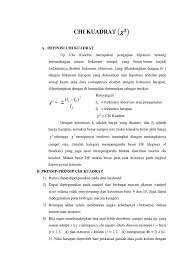 Contoh soal chi kuadrat kumpulan soal. Chi Kuadrat X2 Revisi