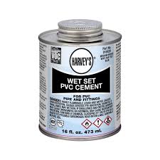 Pvc piping glue set vs. Harvey Wet Set Pvc Cement Oatey