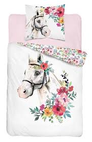 Check spelling or type a new query. Parure De Lit Cheval Et Fleurs Housse De Couette Reversible 140x200 Cm Taie Lesaccessoires