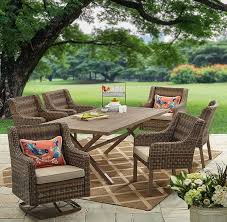 Better Homes And Gardens Hawthorne Park Patio Dining Set Outdoor Cushioned Wicker 7 Piece Walmart Com Better Homes And Gardens Patio Dining Set Outdoor Dining Set