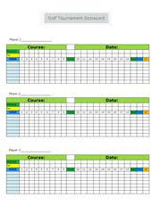 We did not find results for: Golf Tournament Scorecard Golf Score Golf Tournament Card Template