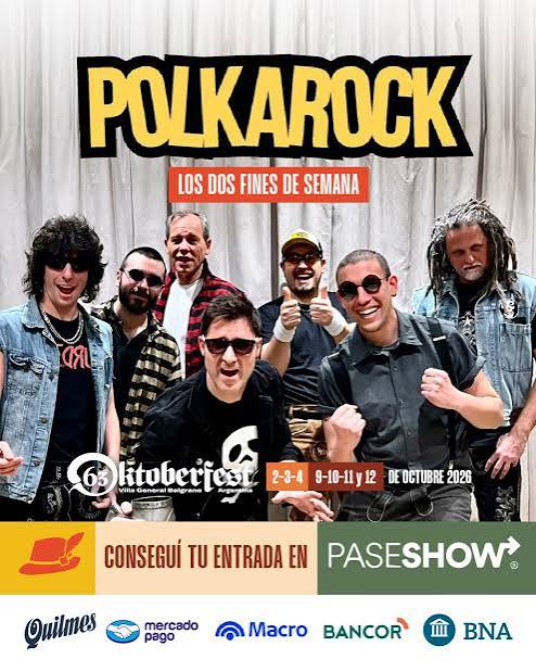 OKTOBERFEST: POLKAROCK SERÁ BANDA DE LA GRILLA PRINCIPAL Y ESTRENA SINGLE "MANDARINAS AL SOL" - D.A News