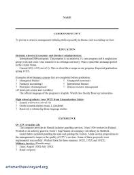 Sample resume objectives for management. Objective Resume Customer Service No Experience