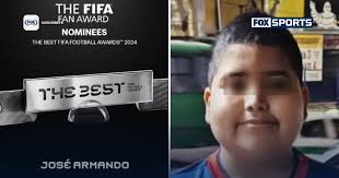 FIFA nomina a Premio 'The Best' a José Armando, niño aficionado de Cruz  Azul que conmovió al mundo