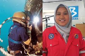 Kini, athira menjawat jawatan sebagai pembantu pengajar bidang kimpalan dalam air di syarikat itu yang berpangkalan di kawasan perindustrian seri manjung, perak. Meet Malaysia S First Female Underwater Welder Who S Only 22 Years Old Lifestyle Rojak Daily