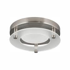 Progress Lighting 5 5 In Flush Mount Collection 10 5 Watt Brushed Nickel Integrated Led Flush Mount P8247 09 30k The Home Depot