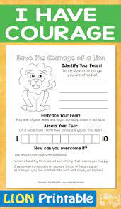 I Have Courage Lion Printable Itsybitsyfun Com Social Skills Lessons School Counseling Lessons Character Lessons