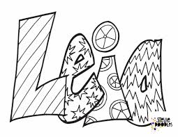 Leia Free Custom Name Printable Coloring Page Stevie Doodles In 2020 Coloring Pages Name Coloring Pages Free Coloring Pages