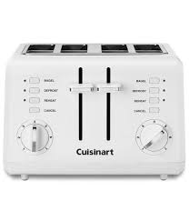 Grille Pain Compacte Blanc 4 Tranches De Cuisinart Ares Accessoires De Cuisine