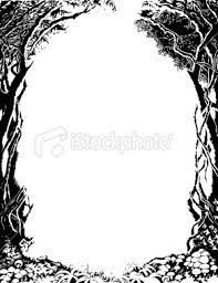 Vector Tree Border Tree Borders Vector Trees Halloween Borders