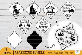 Download Arabesque Christmas Nativity Tile Graphic By Redearth And Gumtrees Creative Fabrica SVG Cut Files