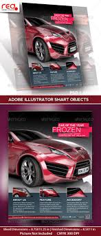 Car Promotion Flyer Poster Magazine Template Magazine Template Promotional Design Flyer