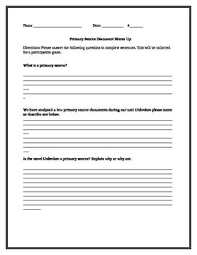 Unbroken Primary Source Worksheet Warm Up Teaching Writing Teaching Reading Writing