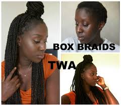 This fast method is favoured by hairstyle chameleons, who love to hop from. How To Do Box Braids On Short Twa Hair Twa Hairstyles Box Braids Short Natural Hair Styles