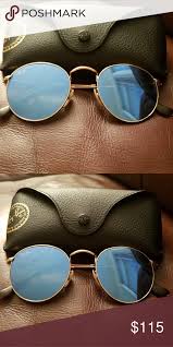 Rayban Round Flat Lenses Fashion Eye Glasses Colored Sunglasses Round Ray Bans