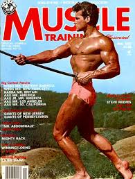 Steve Reeves Muscle Training Cover Bodybuilder Actor Physique Model Writer Minkshmink Steve Reeves Fitness Magazine Bodybuilding