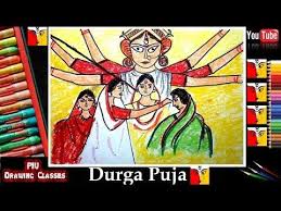 Durga Puja Simple Drawing I How To Draw Vijayadashami Sindur Khela I Bengali Festival Drawing Youtube Drawings Easy Drawings Sketch Markers