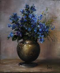 O floare de nu ma uita. Flori De Nu Ma Uita Tablou De Gheorghe Carmen