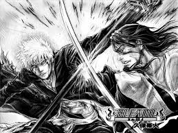 Ichigo Vs Byakuya By Romaniacc On Deviantart Anime Drawings Manga Pages