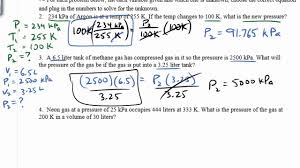 Gas Law Practice Problems Boyles Law Charles Law Gay Lussacs Combined Gas Law Crash Chemistry