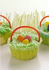 Line the muffin tin with cupcake liners or grease really well! Mini Cheesecake Baskets Recipe Kraft Recipes Mini Cheesecakes Easter Recipes Easter Baskets Treats