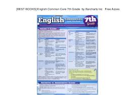 Best Books English Common Core 7th Grade By Barcharts Inc