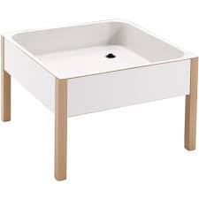 Welchen sand sollte man benutzen und aus welchem material baut man den behälter? Wasser Und Sandspieltisch Mit Wasserablauf Wehrfritz De