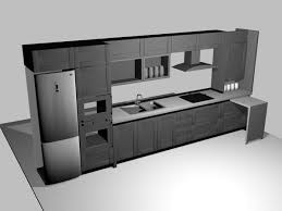 ikea type kitchen cabinets, (.3ds) 3d