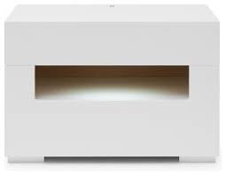 Fashionable bed room nightstands contemporary nightstands. Modrest Ceres Modern Led White Lacquer Nightstand Contemporary Nightstands And Bedside Tables By Vig Furniture Inc 13273 Houzz
