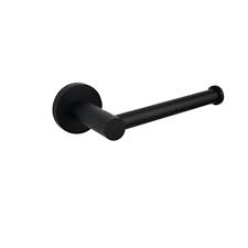 Black bathroom accessories may include bathroom hooks, towel bars, soap dispensers, shower caddies, toilet brushes, and waste bins. Cali Toilet Roll Holder Matte Black Nz Abi Bathrooms Interiors