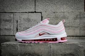 Newest Durable Modeling Nike Air Max 97 Gs Pink White Blanc 313054 161 Nike Air Max Air Max 97 Air Max