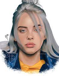 Artstation Billie Eilish Digital Illustration Romina Marcillo Billie Eilish Digital Illustration Billie